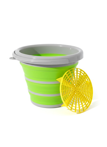 Secchio pieghevole 10l con - secchio,