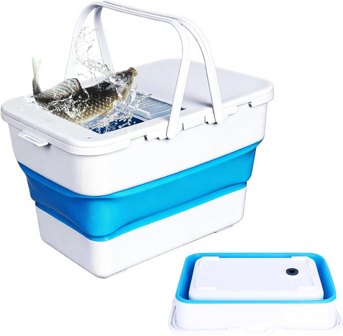Secchio pesca pieghevole - pesca,,