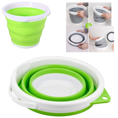 Secchio richiudibile silicone - secchio,