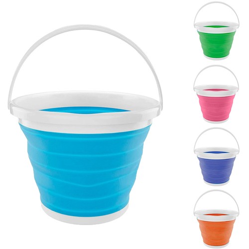 Secchio silicone pieghevole - secchio,