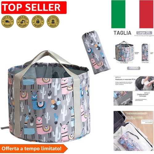 Secchio pieghevole per piedi - secchio,
